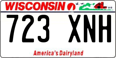 WI license plate 723XNH