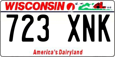 WI license plate 723XNK