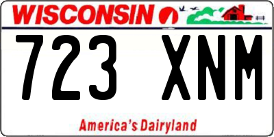 WI license plate 723XNM