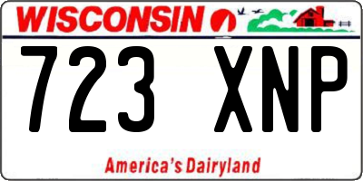 WI license plate 723XNP