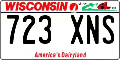 WI license plate 723XNS