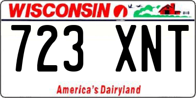 WI license plate 723XNT
