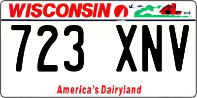 WI license plate 723XNV