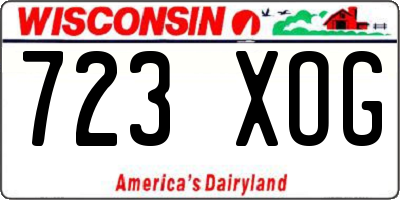 WI license plate 723XOG