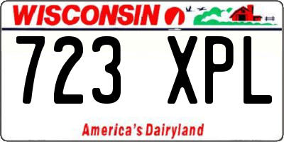 WI license plate 723XPL