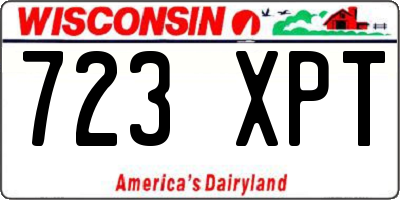 WI license plate 723XPT