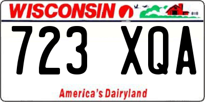 WI license plate 723XQA