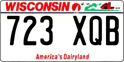 WI license plate 723XQB