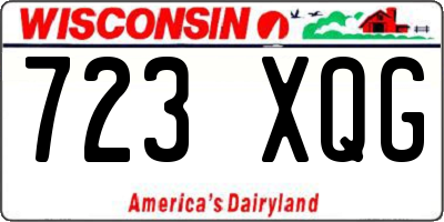 WI license plate 723XQG