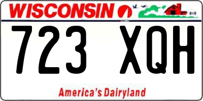 WI license plate 723XQH