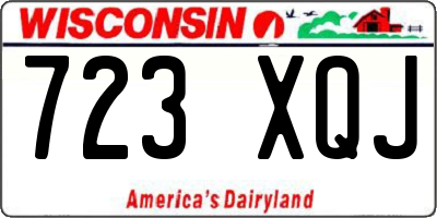 WI license plate 723XQJ