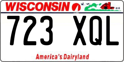 WI license plate 723XQL