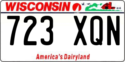 WI license plate 723XQN