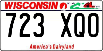 WI license plate 723XQO