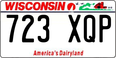 WI license plate 723XQP