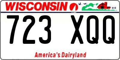 WI license plate 723XQQ