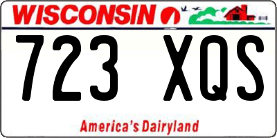 WI license plate 723XQS