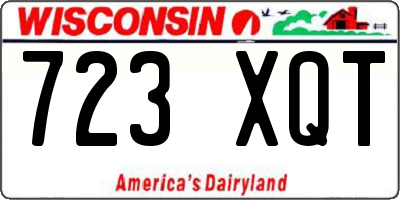 WI license plate 723XQT