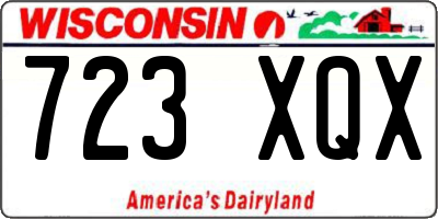 WI license plate 723XQX