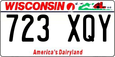 WI license plate 723XQY