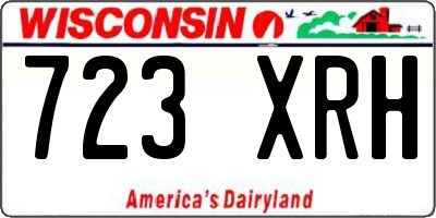 WI license plate 723XRH