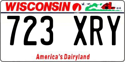 WI license plate 723XRY