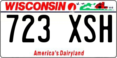 WI license plate 723XSH