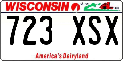 WI license plate 723XSX