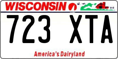 WI license plate 723XTA