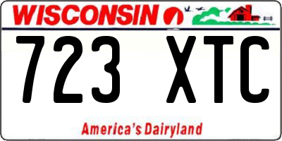 WI license plate 723XTC