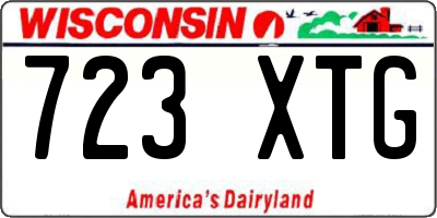 WI license plate 723XTG