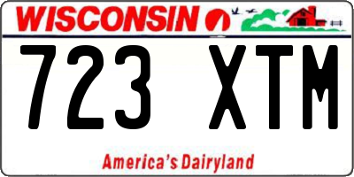 WI license plate 723XTM