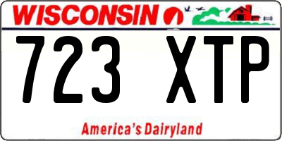WI license plate 723XTP