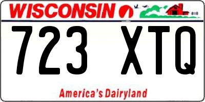 WI license plate 723XTQ