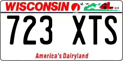WI license plate 723XTS