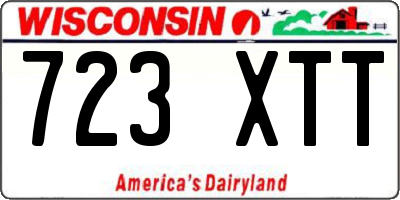 WI license plate 723XTT