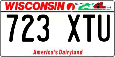 WI license plate 723XTU