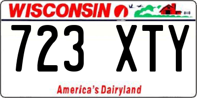 WI license plate 723XTY