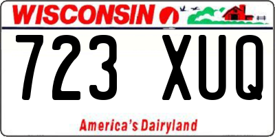 WI license plate 723XUQ