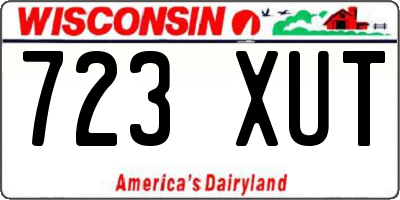 WI license plate 723XUT