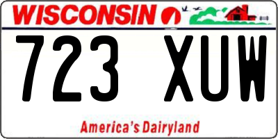WI license plate 723XUW