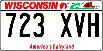 WI license plate 723XVH