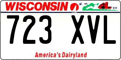 WI license plate 723XVL