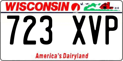 WI license plate 723XVP