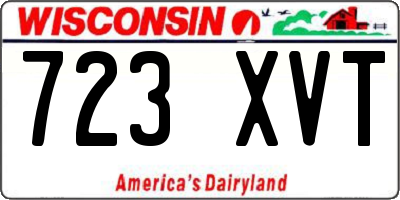 WI license plate 723XVT