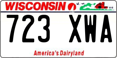 WI license plate 723XWA