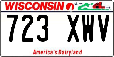 WI license plate 723XWV