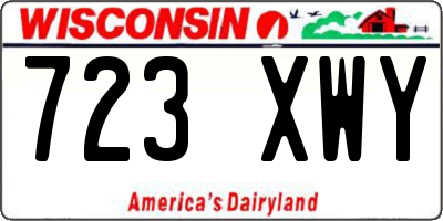 WI license plate 723XWY