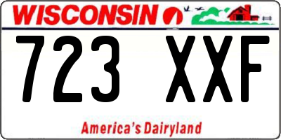 WI license plate 723XXF