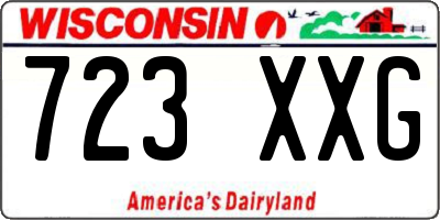 WI license plate 723XXG